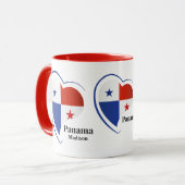 Mug Nom personnalisé Panama Love (Devant gauche)
