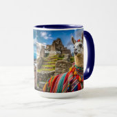 Mug Nom personnalisé Pérou Llama (Devant droit)