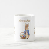 Mug Nom personnalisé Pierre le lapin Joyeux Pâques (Centre)