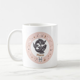 Mug Nom personnalisé Poissons de signes zodiaques