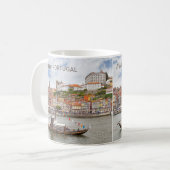 Mug Nom personnalisé Porto Portugal (Devant gauche)