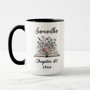 Mug Nom personnalisé pour 40e anniversaire - Chapitre 