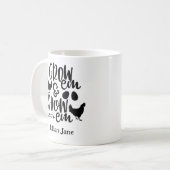 Mug Nom personnalisé pour poulets de concours (Devant gauche)