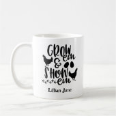 Mug Nom personnalisé pour poulets de concours (Gauche)