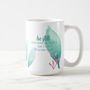 Mug Nom personnalisé Psaumes d'aquarelle moderne 46: 1