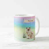 Mug Nom personnalisé Ragdoll Chat Pet (Devant droit)