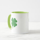 Mug Nom personnalisé Retro Irish Luck Clover (Devant gauche)