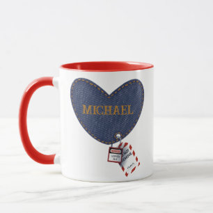 Mug Nom personnalisé romantique Hubby Wifey Electricie