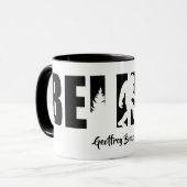 Mug Nom personnalisé Sasquatch Cryptide Croire (Devant gauche)