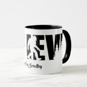 Mug Nom personnalisé Sasquatch Cryptide Croire (Devant droit)
