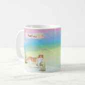 Mug Nom personnalisé Scottish Pold Cat Pet (Devant gauche)