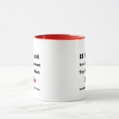 Mug Nom personnalisé "Si au début vous n'avez pas réus (Centre)