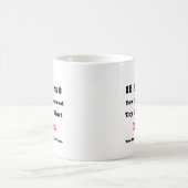 Mug Nom personnalisé "Si au début vous n'avez pas réus (Centre)
