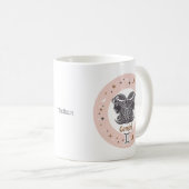 Mug Nom personnalisé SIGNE Zodiaque Gemini (Devant droit)