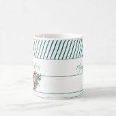 Mug Nom personnalisé | Sucre de canne & Grandes Vertes (Centre)