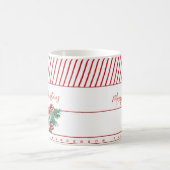 Mug Nom personnalisé | Sucre de canne & Red Stripes No (Centre)