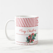 Mug Nom personnalisé | Sucre de canne & Red Stripes No (Gauche)