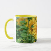 Mug Nom personnalisé Sunflower (Gauche)