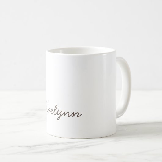 Mug Nom personnalisé Symbole de petit cœur rouge Raely (Devant droit)