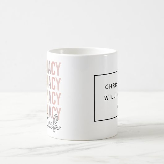 Mug Nom personnalisé Technologie de pharmacie | Techni (Centre)