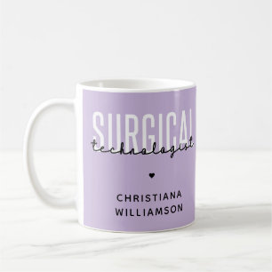 Mug Nom personnalisé Technologue chirurgical Med Surg