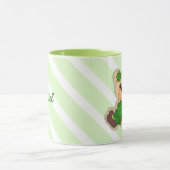 Mug Nom personnalisé Teddy Bear St. Patrick's Day Cade (Centre)