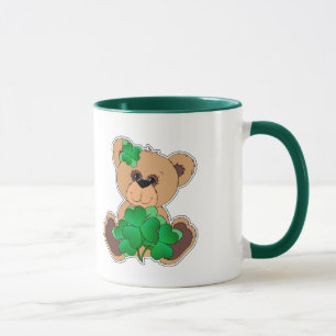 Mug Nom personnalisé Teddy Bear St. Patrick's Day Cade