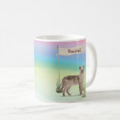 Mug Nom personnalisé Tonkinese chat animal (Devant droit)