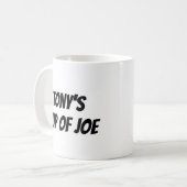 Mug Nom personnalisé "Tony's Cup of Joe" (Devant gauche)