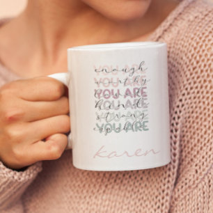 Mug Nom personnalisé Vous êtes assez