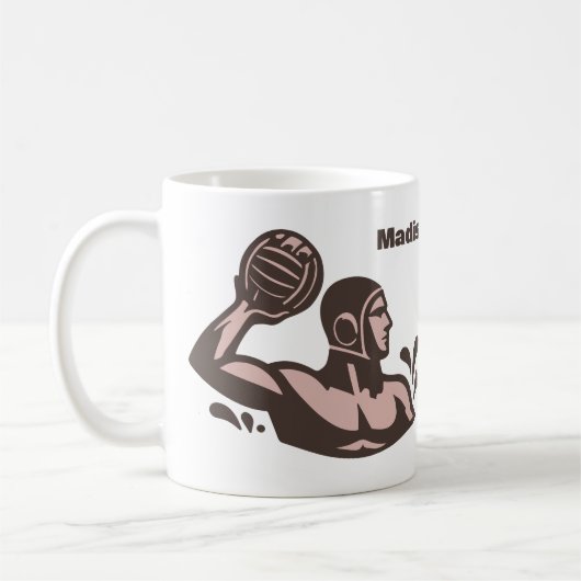 Mug Nom personnalisé Water Polo (Gauche)