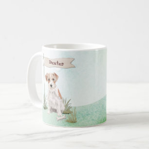 Mug Nom personnalisé Wire Haig Jack Russell Pet Dog