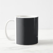 Mug Nom personnel classique noir et blanc exclusif (Gauche)