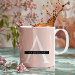 Mug Nom personnel minimaliste Pastel Pink<br><div class="desc">Nom personnel minimaliste Pastel Pink</div>
