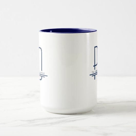 Mug Nom PhD bleu (Centre)