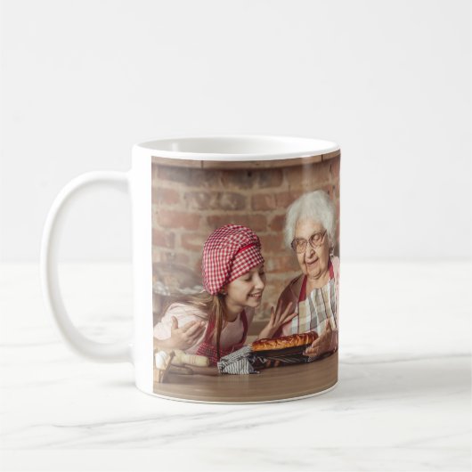 Mug Nom photo de la meilleure grand-mère jamais (Gauche)