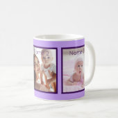 Mug Nom Photo Personnalisé Lilac Violet Élégant Cute (Devant droit)