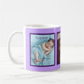 Mug Nom Photo Personnalisé Lilac Violet Élégant Cute (Gauche)