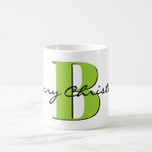 Mug Nom, pierre de naissance août Péridot | Joyeux Noë (Centre)