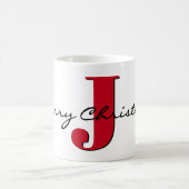 Mug Nom, pierre de naissance rouge rubis de juillet | (Centre)