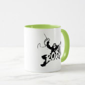 Mug Nom Pinceau Encre Robin (Devant droit)