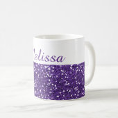 Mug Nom pourpre à la mode de coutume de parties (Devant droit)