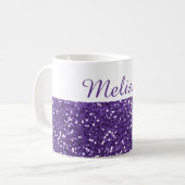 Mug Nom pourpre à la mode de coutume de parties (Devant gauche)