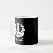 MUG NOM PRÉNOM MONOGRAMME GOLFEUR CLASSIQUE (Devant gauche)