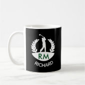 MUG NOM PRÉNOM MONOGRAMME GOLFEUR CLASSIQUE (Gauche)