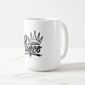 Mug Nom Prince avec tshirt Couronne (Devant droit)