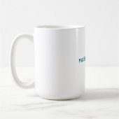 Mug Nom propre Décoratif Chic Simple Bleu Blanc (Gauche)
