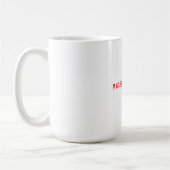 Mug Nom propre Décoratif Chic Simple Rouge Blanc (Gauche)