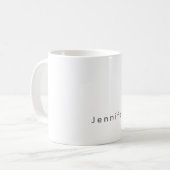 Mug Nom propre élégant moderne simple professionnel (Devant gauche)