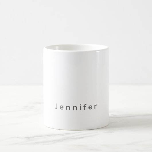 Mug Nom propre élégant moderne simple professionnel (Centre)
